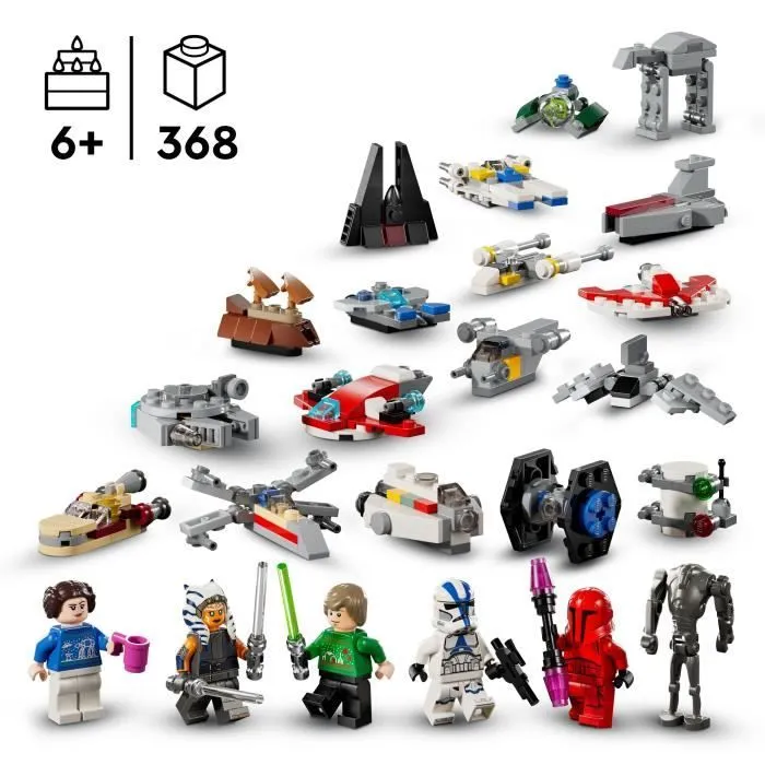 LEGO® Star Wars 75395 Le Calendrier de l’Avent 2024 - Set à Construire Idée Cadeau de Noël-1
