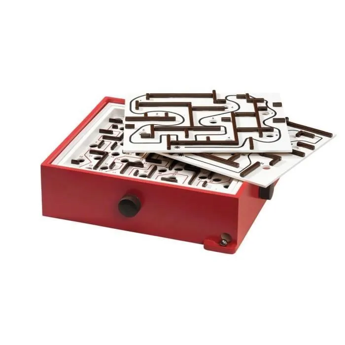 Jeu de Labyrinthe en Bois BRIO - 2 Planches de Jeu - Enfant dès 6 ans-1