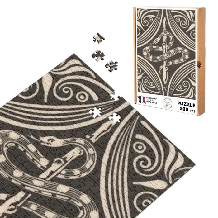 Puzzle Classique - FABULOUS - Art Nouveau Serpent - 500 Pièces - Adulte - Intérieur-0