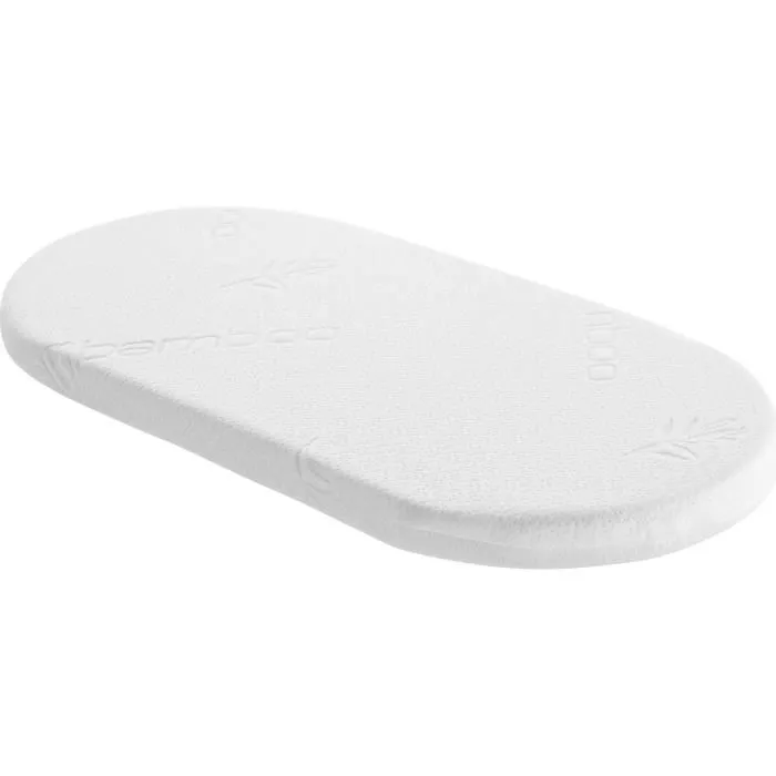Matelas de couffin sans traitement déhoussable et réversible 32x72cm - Blanc - Fabriqué en France - P'tit Lit-4
