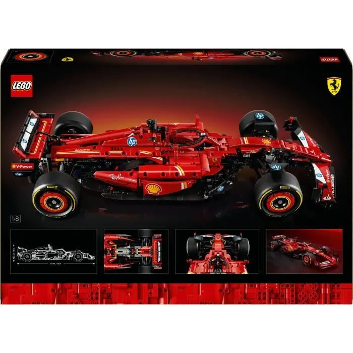 LEGO Technic 42207 F1 Ferrari SF-24 - Voiture collector avec moteur V6 pour adulte-4