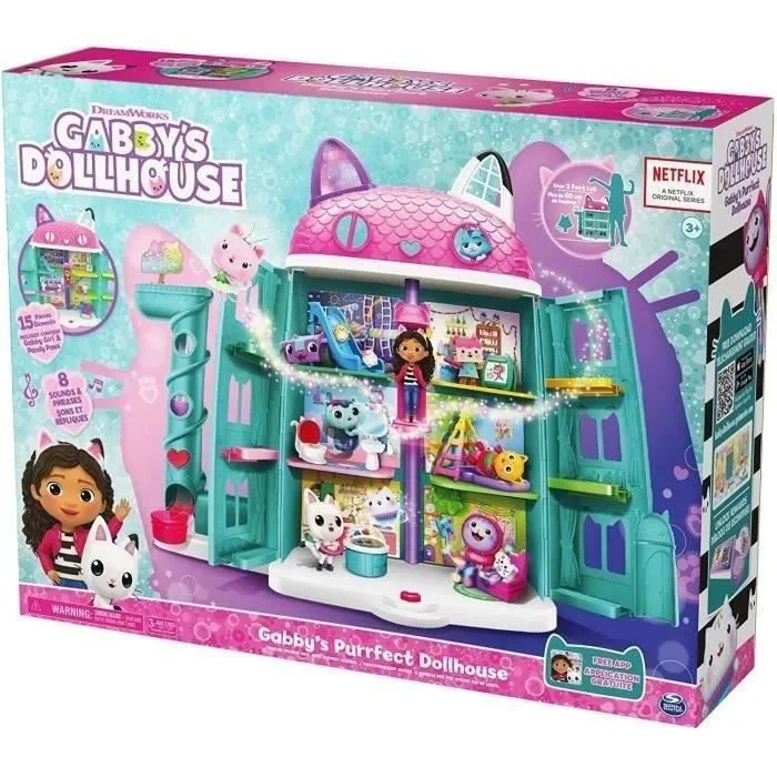Maison Magique de Gabby - Réplique Géante Interactive - 2 Figurines + 15 Éléments de Jeu-5