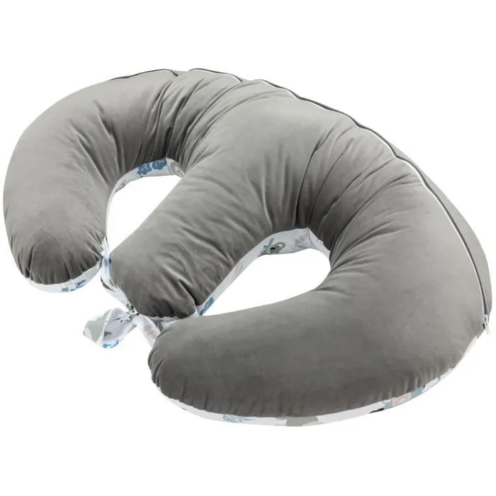 Bellochi Coussin D'allaitement Jumeaux avec Housse Coussin Allaitement - 100% Coton - Safari-1
