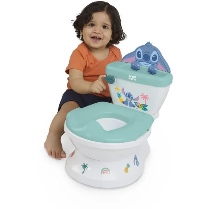 DISNEY BABY - STITCH - Mini toilette avec réducteur de lunette de toilette inclus, 2 en 1, Pot amovible facile à nettoyer-1