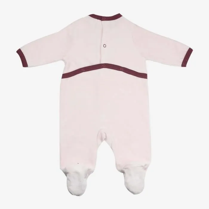 Pyjama bébé fille - TROIS KILOS SEPT - Velours doux - 75% coton - 9 mois - Rose-3