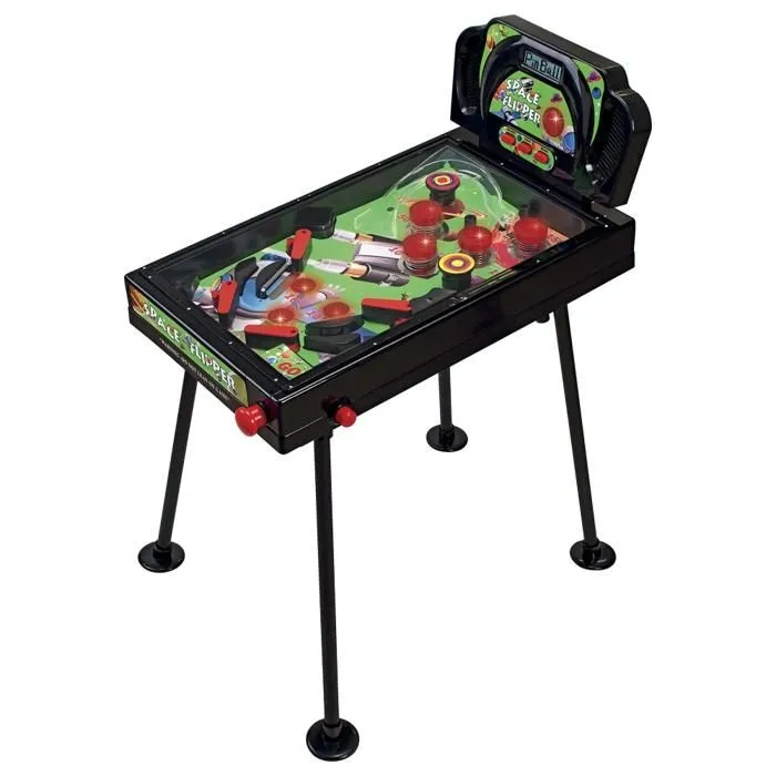 DEVESSPORT Pinball Space Flipper avec pieds fixes 64 x 38 x 88 cm-0