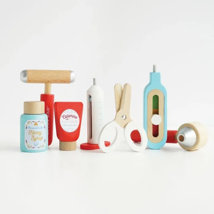 Malette de docteur - LE TOY VAN - Jouet d'imitation - Mixte - Bleu, rouge et blanc-3