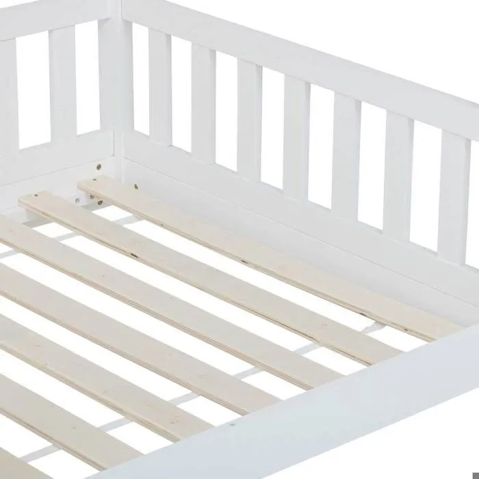 Lit cabane Bosco Blanc 90x190 Atmosphera For Kids-3