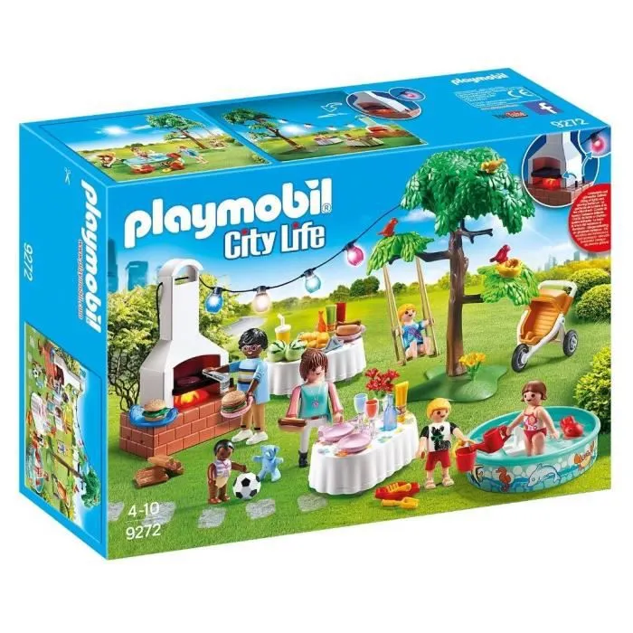 PLAYMOBIL - 9272 - City Life - Famille et Barbecue Estival-0