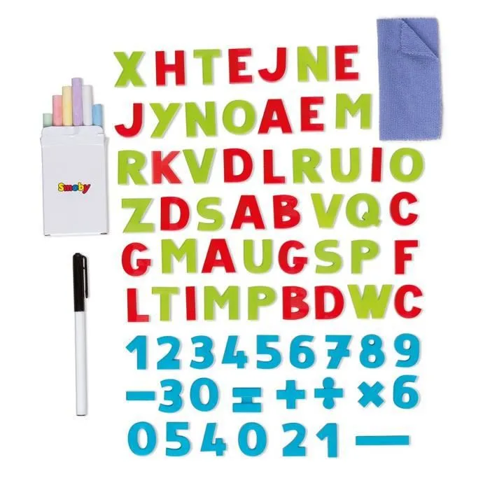 SMOBY - Tableau Tubes Ardoise Double Face 80 Accessoires Mixte-2