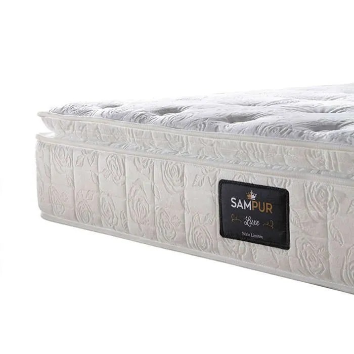 Matelas Perle 140 x 190 - Épaisseur 26 cm - Mémoire de Forme & Ressorts Ensachés - Surmatelas Intégré - Confort Haut de Gamme-4
