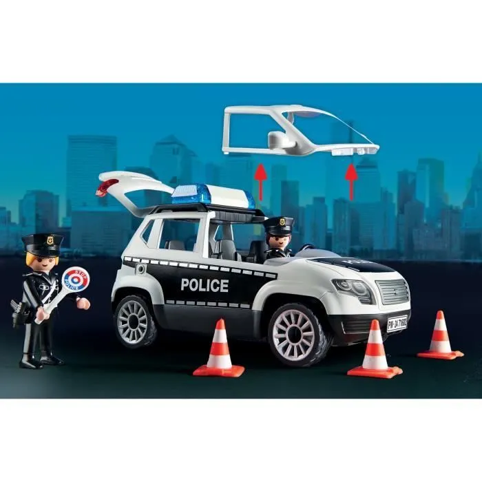 PLAYMOBIL 71602 Poste de police et véhicules, Les Policiers, Action Heroes, 159 pièces, Dès 4 ans-3
