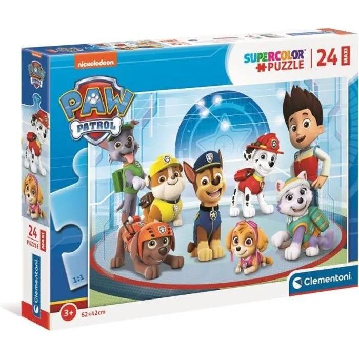 Puzzle 24 pièces Maxi Pat'Patrouille - Clementoni - Mixte - 3 ans et plus-0