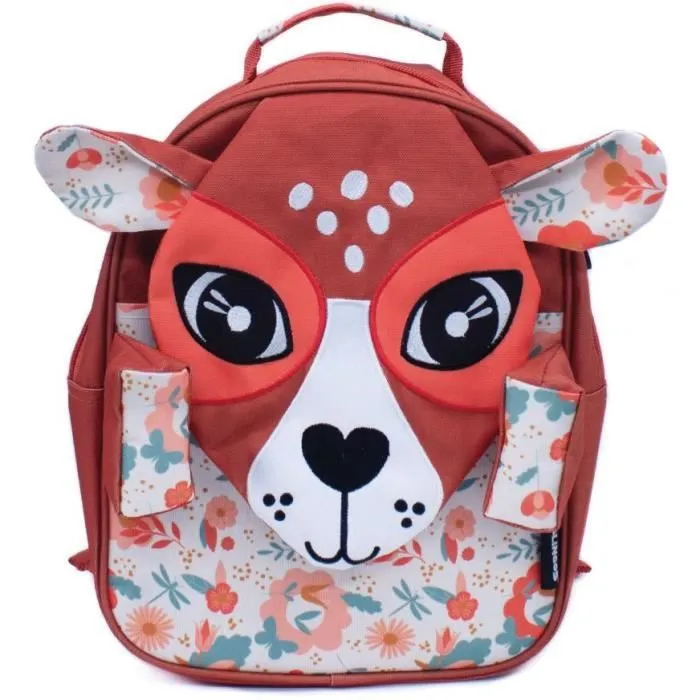 LES DEGLINGOS Petit Sac à Dos Nylon 32 cm Melimelos La Biche Enfant-0