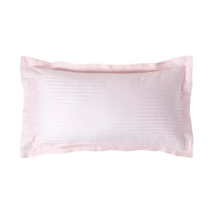 Taie d'oreiller - Coton Égyptien - 50 x 90 cm - Rose - 330 fils - Hypoallergénique-0
