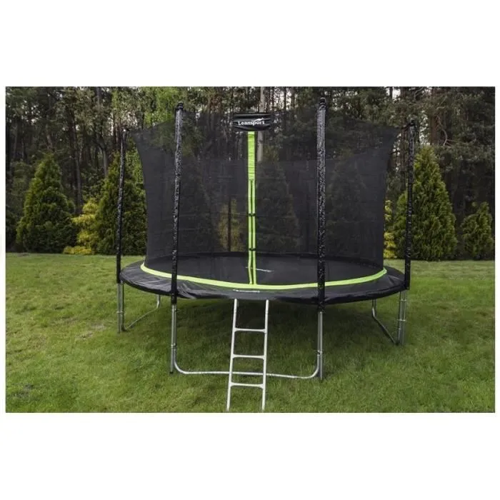 Lit élastique - Trampoline Sport Pro, Diamètre 426 cm, Vert-1