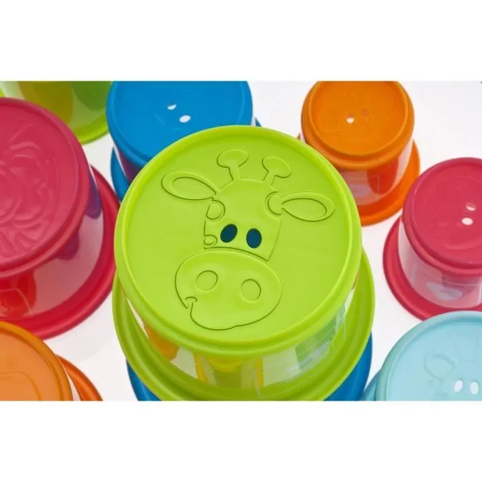 Jeu de 10 tasses à empiler CHICCO - Mixte - Dès 6 mois-2