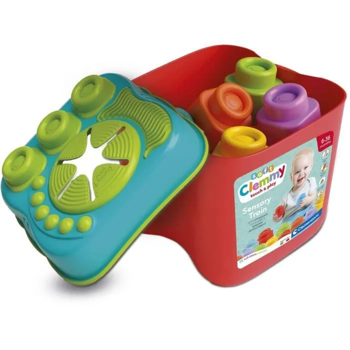 Panier sensoriel Clemmy - CLEMENTONI - 15 cubes - Pour bébé dès 6 mois-3