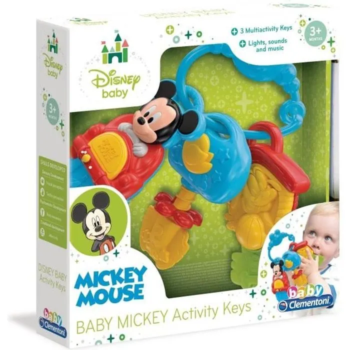 Clés d'activité Baby Mickey - CLEMENTONI - 14832 - Licence Disney Baby - Pour Bébé dès 3 mois-0