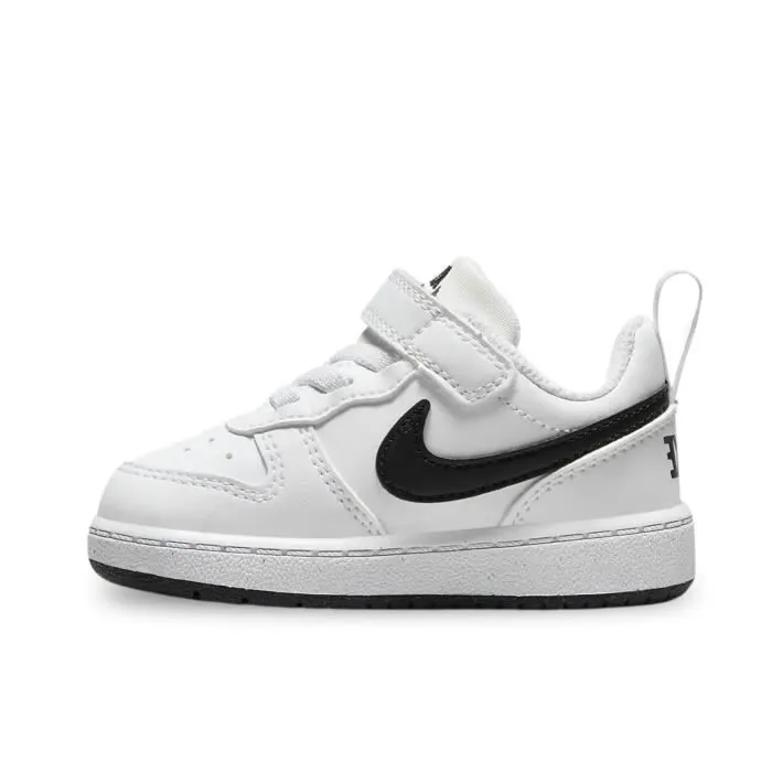 Chaussures pour Bébé - Nike - Court Borough Low Recraft - Blanc - Lacets - Plat-1