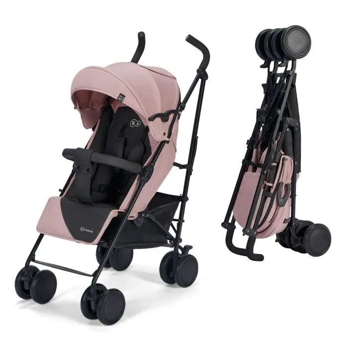 Poussette canne SIESTA - Kinderkraft - Position allongée - Pliable/Compacte - Rose-0
