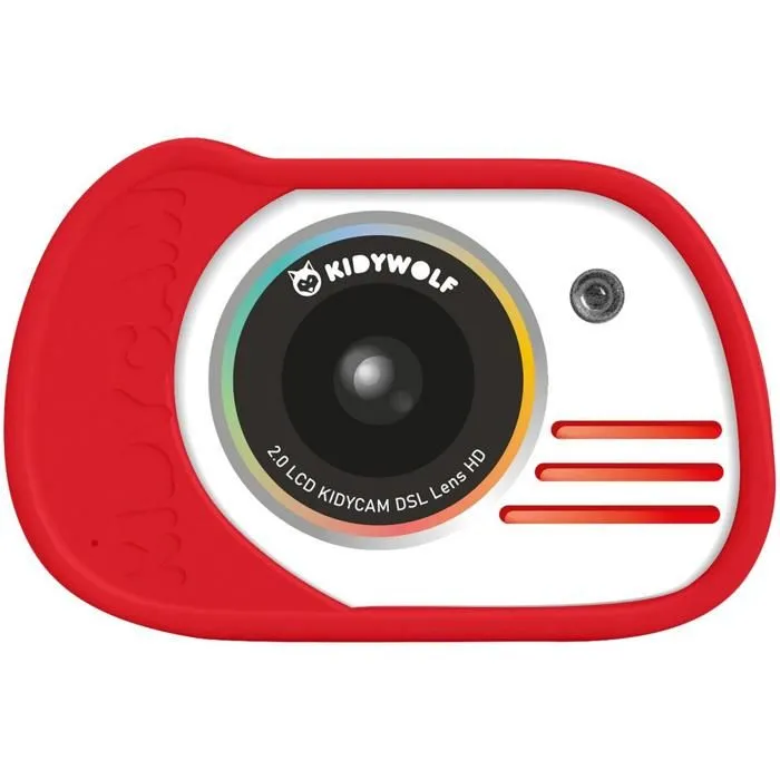 Kidywolf appareil photo compact Kidycam rouge-0