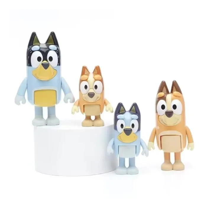 Coffret de 4 figurines de la famille de Bluey - MOOSE TOYS-1