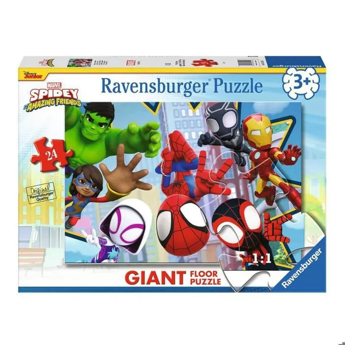 Puzzle Géant 24 pièces : Spidey : Une équipe fantastique-1