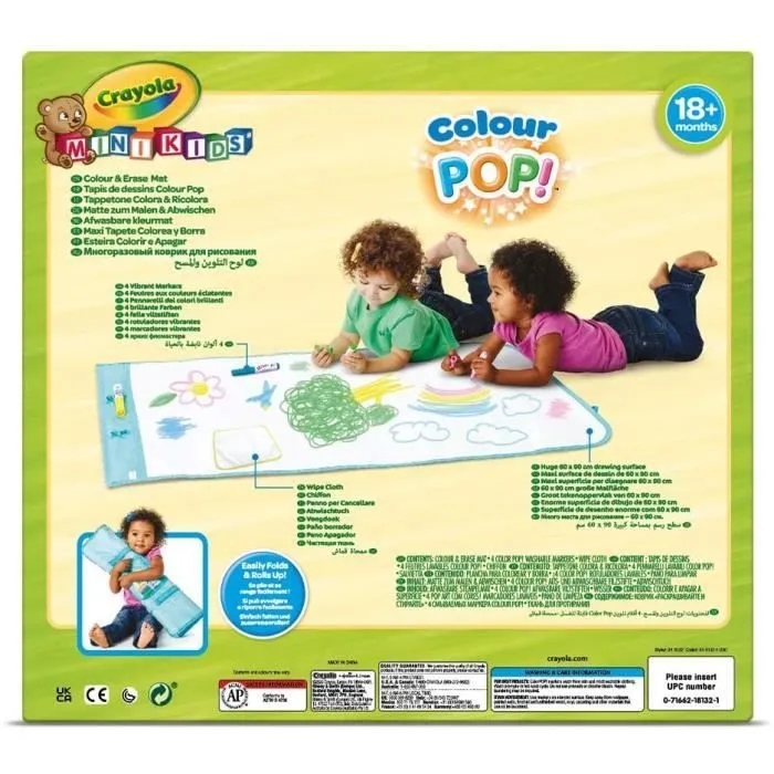 CRAYOLA Colora - Ricolor Maxi Surface Réutilisable pour Dessiner et colorier - 81-8132-1