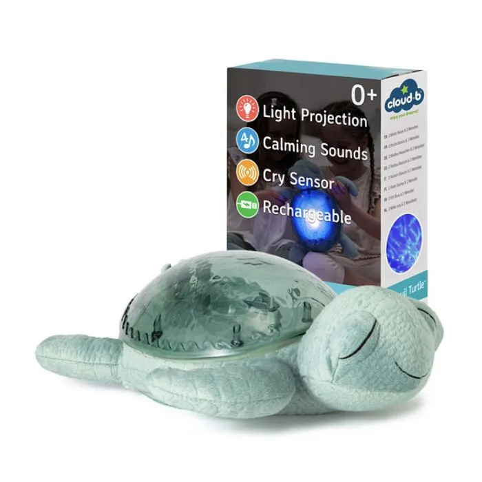 Veilleuse - Cloud b - Tranquil Turtle™ - Rechargeable - Vert - 4 sons apaisants-1