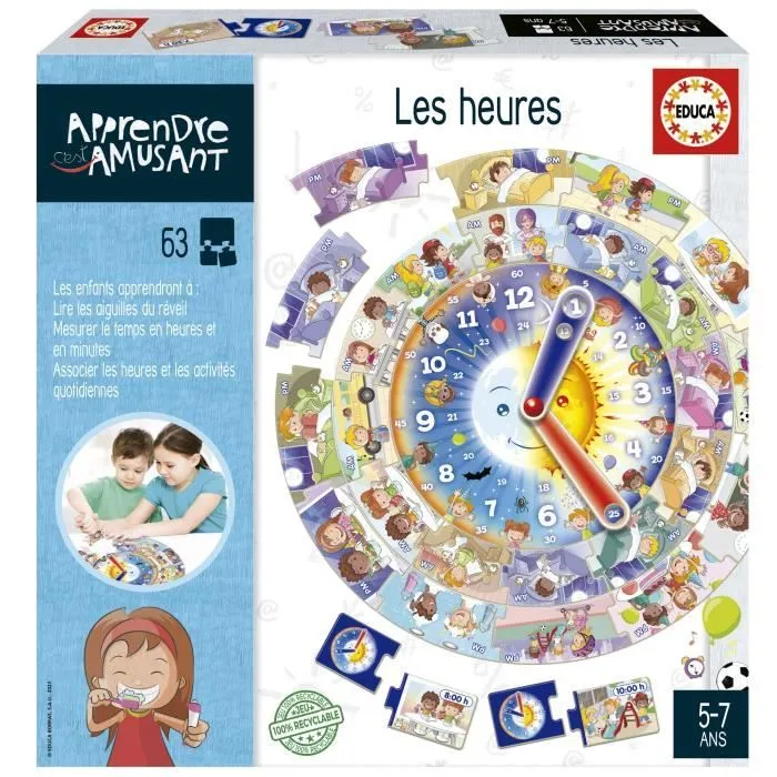 Jeu d'apprentissage - EDUCA - Les Heures-0