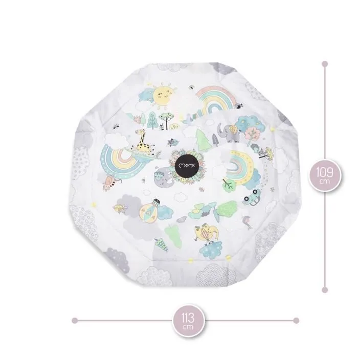 MoMi DAY&NIGHT - 3en1 - Tapis d'Eveil Bebe - arche à jouets - sensoriels jouets-1