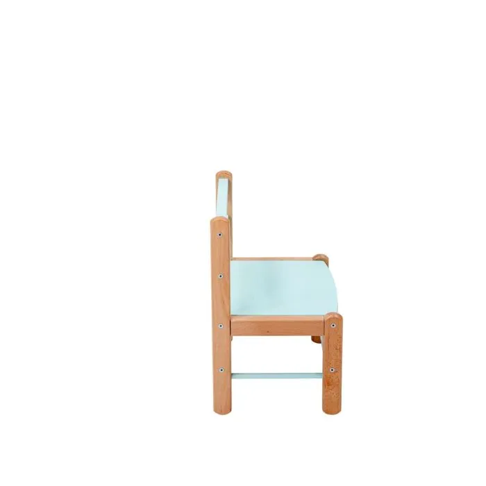 Combelle - Chaise enfant bicolore vert menthe - 33x46x27 cm-2