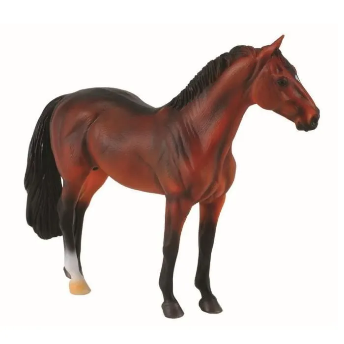 Figurine Cheval - Pop ! - Etalon Hanoverian Baie - Marron et noir - Jouet - A partir de 3 ans-0