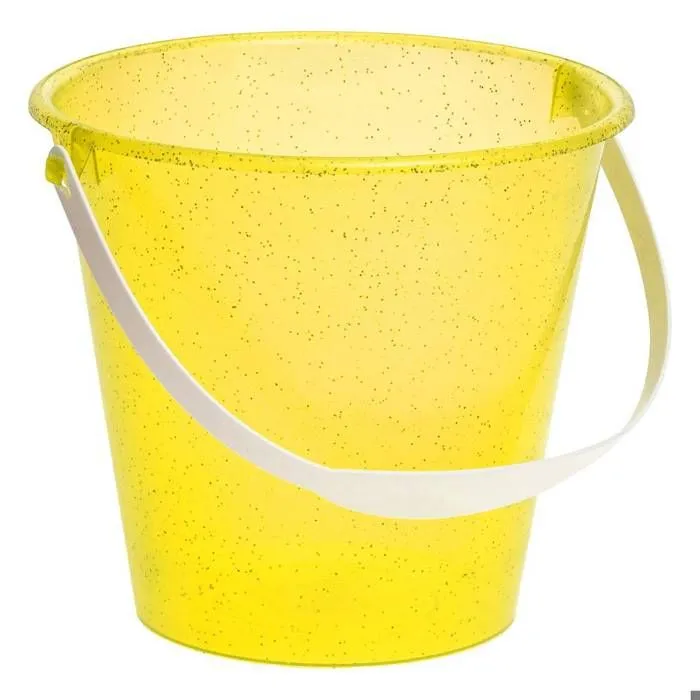 Seau de plage vide pailleté - Intex - Jaune-0