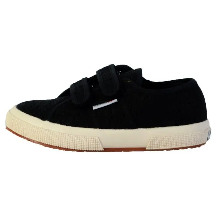 Basket Superga 2750 COT JSTRAP CLASSIC Cadet - SUPERGA - Enfant - Noir - Scratch - Textile-0