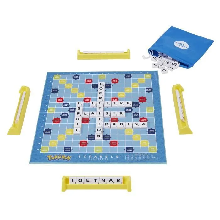 Scrabble® Pokémon-Jeu de société familial avec 2 modes de jeu HXT27-3