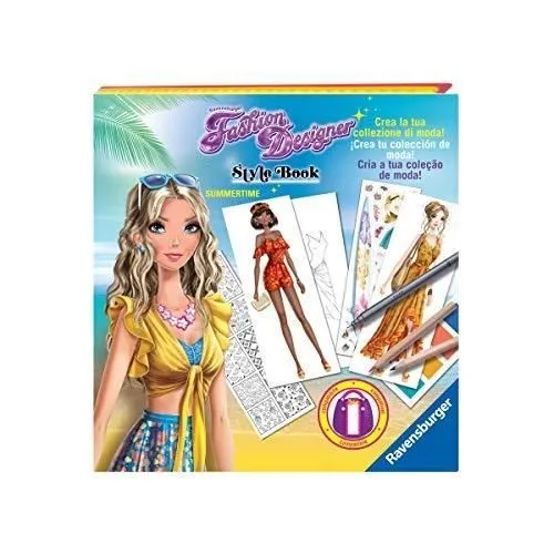 Jeu créatif - RAVENSBURGER - FASHION DESIGNER STYLE BOOK MAGIQUE ÉTÉ - 181 - Mixte - Intérieur - 6 ans et plus-0