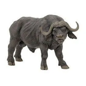 Figurine - PAPO - Buffle - Gris - Pour Enfant de 3 ans et plus - Garçon-0