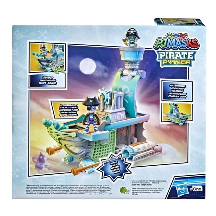 PYJAMASQUES - Bateau pirate de l'air - HASBRO - Jouet préscolaire pour enfants dès 3 ans-4