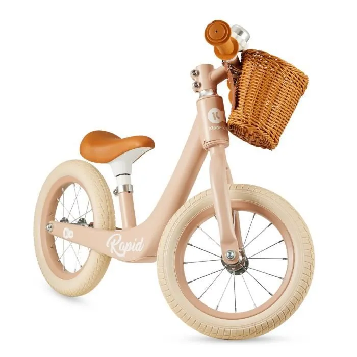Kinderkraft Draisienne rétro RAPID 2 avec accessoires Rose-3