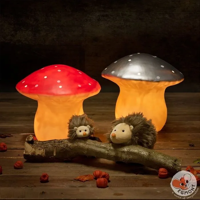 Lampe à poser / Veilleuse LED Grand Champignon Rouge H30cm - EGMONT TOYS - Enfant - Mixte - Plastique - Rouge-0