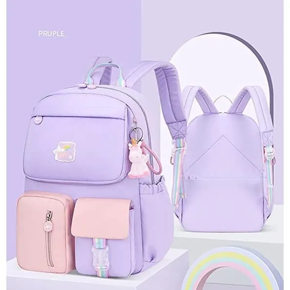 Sac à dos - WYCY - Licorne Mignon - Hydrofuge - 35L - Pour Filles Collège-1
