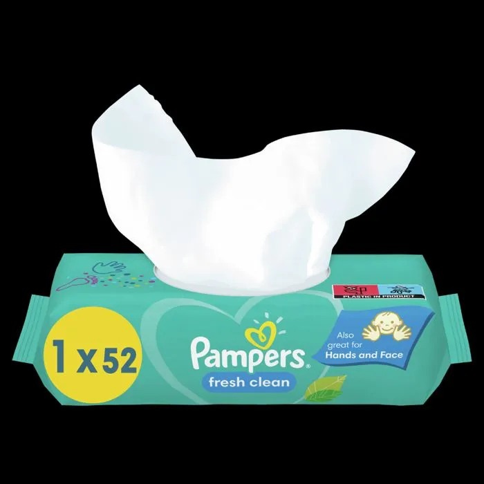 12x52 Lingettes Fresh Clean, Pampers-2