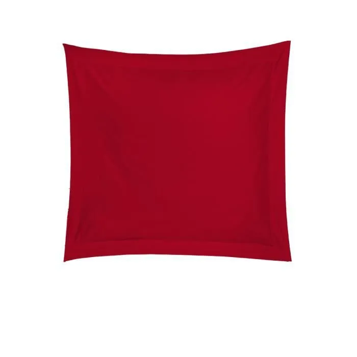 Taie d'oreiller rouge-0
