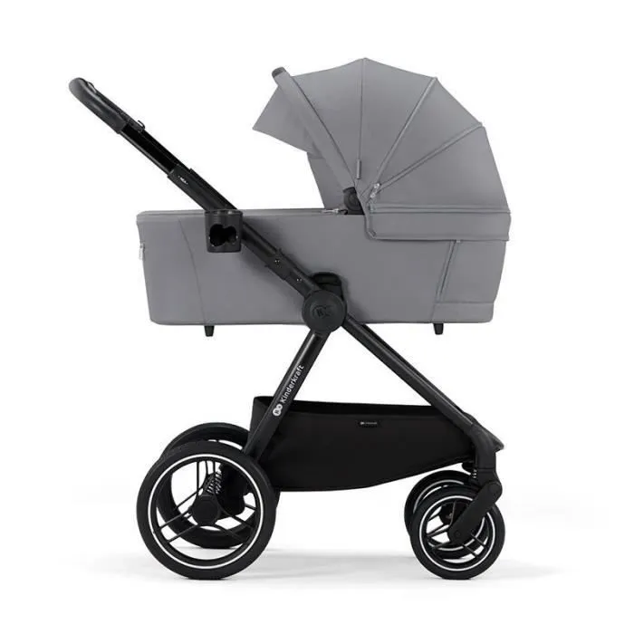 Poussette combinée Kinderkraft Nea Platinium Grey - Mixte - 4 roues - Gris - 11,6 kg-1