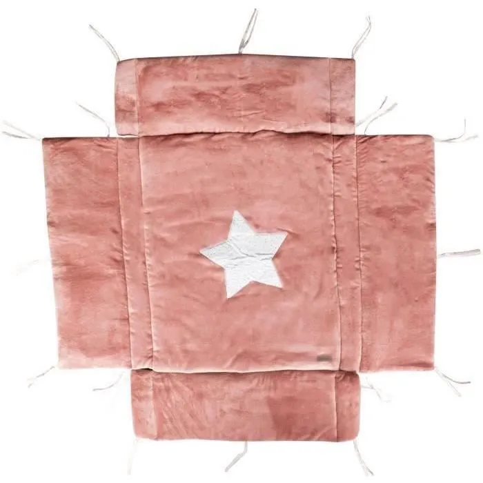 Tapis tour pour parc - DOMIVA - Terracotta - 75x95-100x100 cm - Bébé - Mixte - 100% Polyester-0