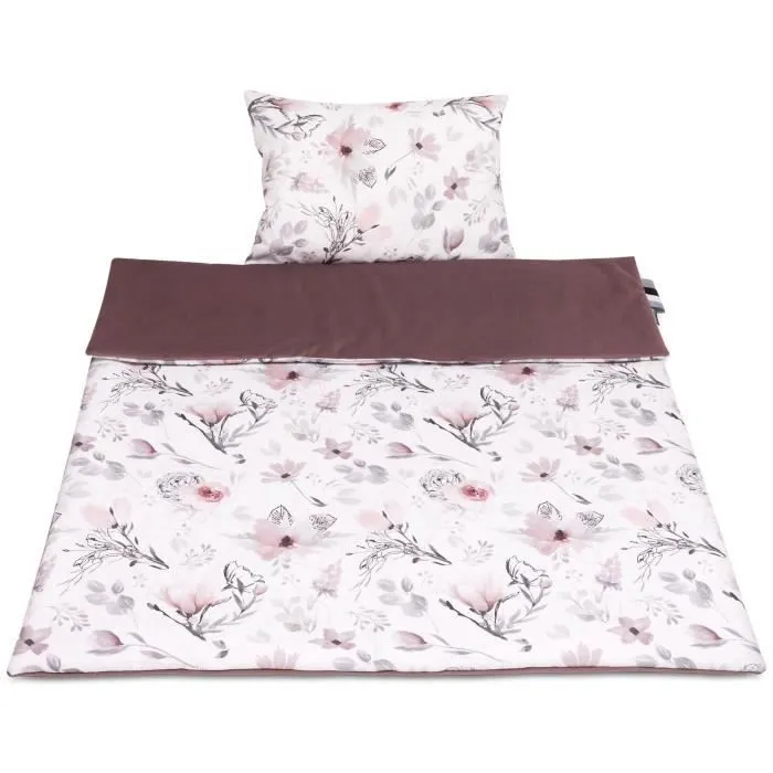 Bellochi Set de Couette Bebe 75x100 cm et Coussin Enfant 30x40 cm - Réversible et Lavable - Coton - Fantasy-1