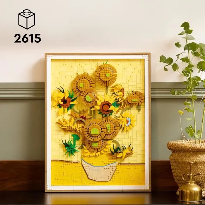 LEGO Art 31215 Vincent van Gogh – Les Tournesols - Tableau mural, Construction pour adulte-1