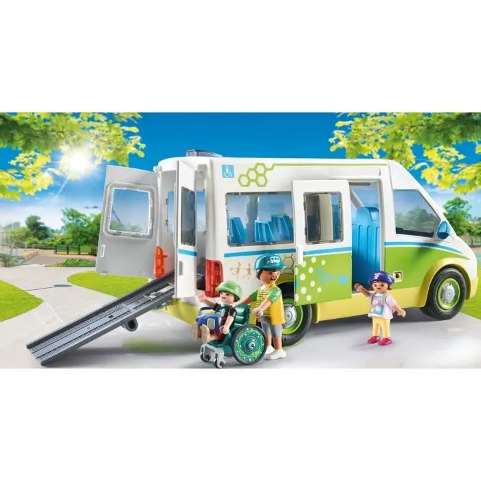 PLAYMOBIL 71329 Bus scolaire, City Life, L'école, 53 pièces, Dès 4 ans-1
